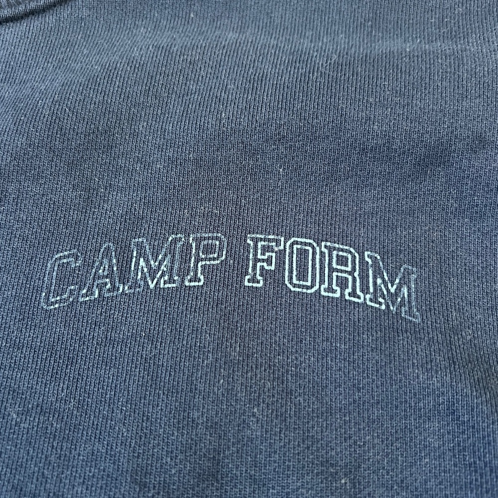 Form “Camp Form” 100% Cotton Navy Pullover Sweater - Picture 6 of 9